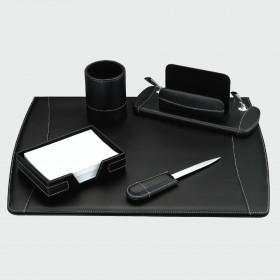 93-DSE5 5 pcs synthetic leather desk set